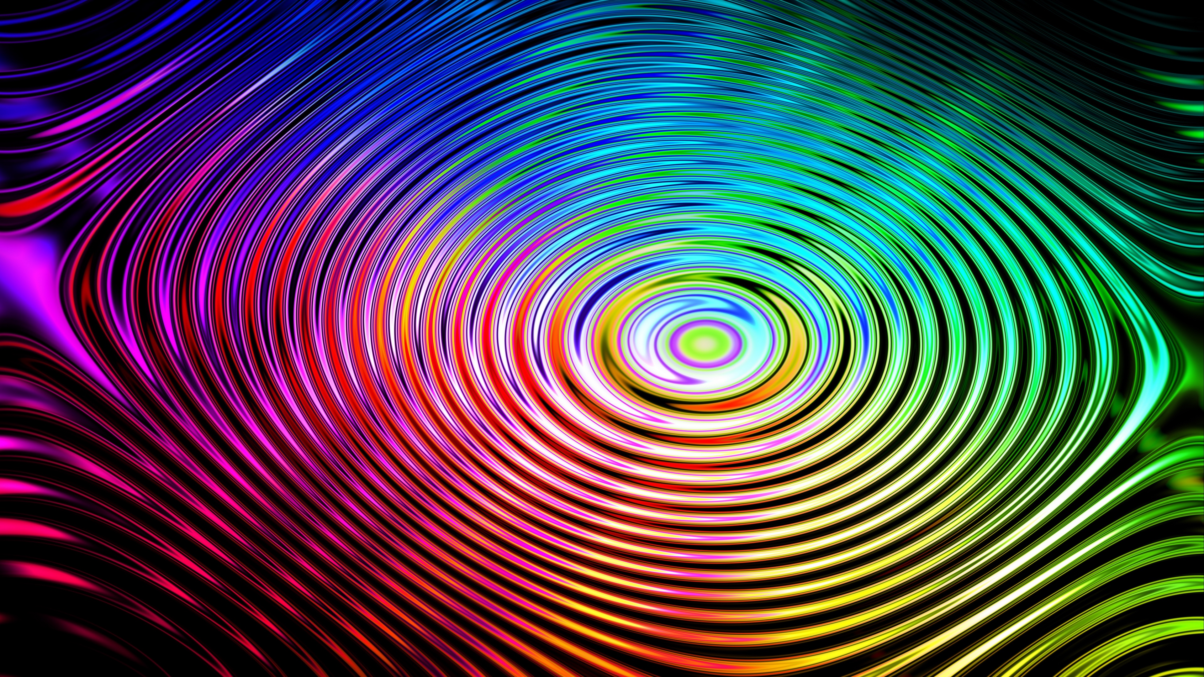 circles colorful wavy 4k 1539369849