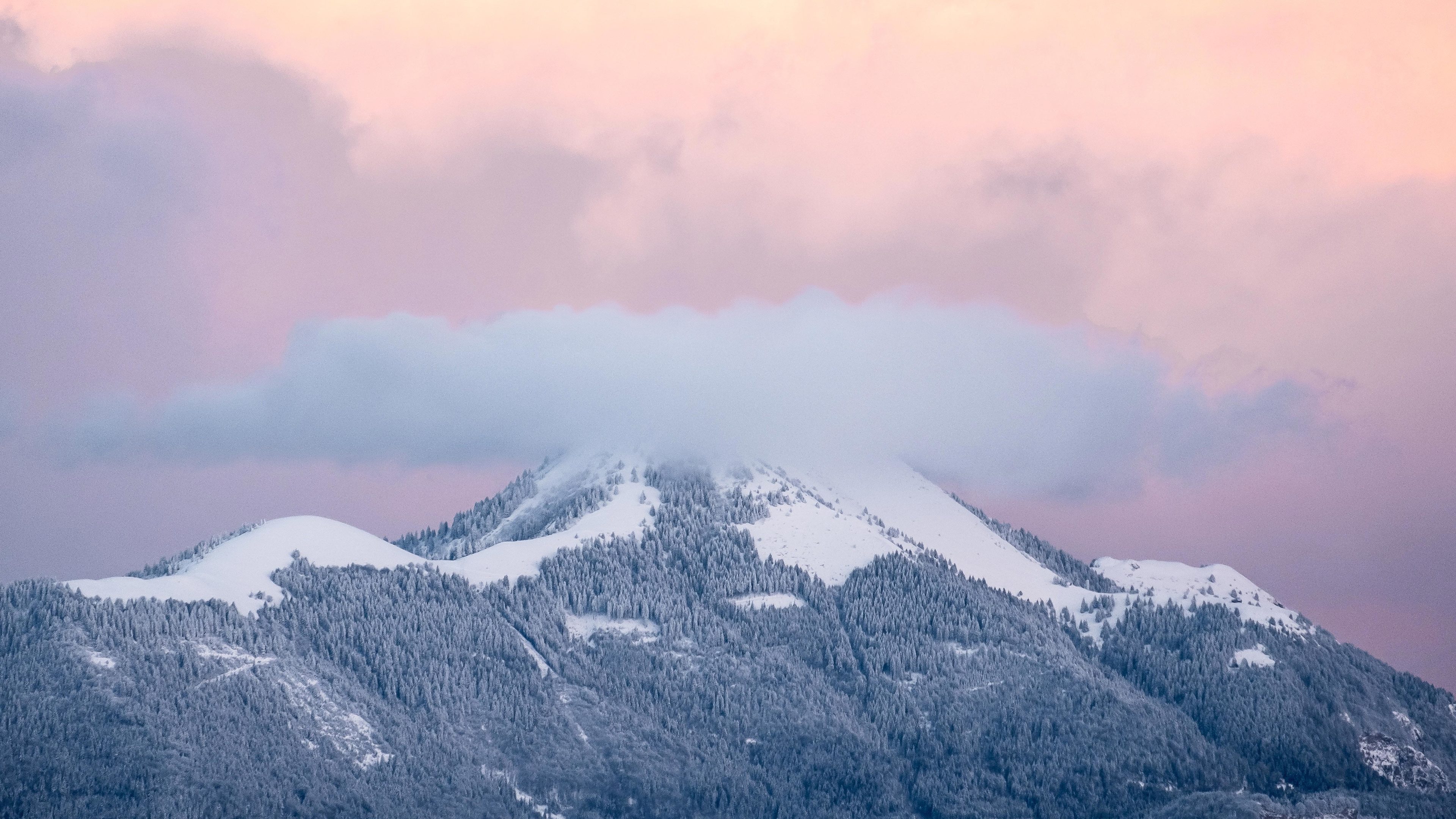 clouds mountains peaks 4k 1540133133