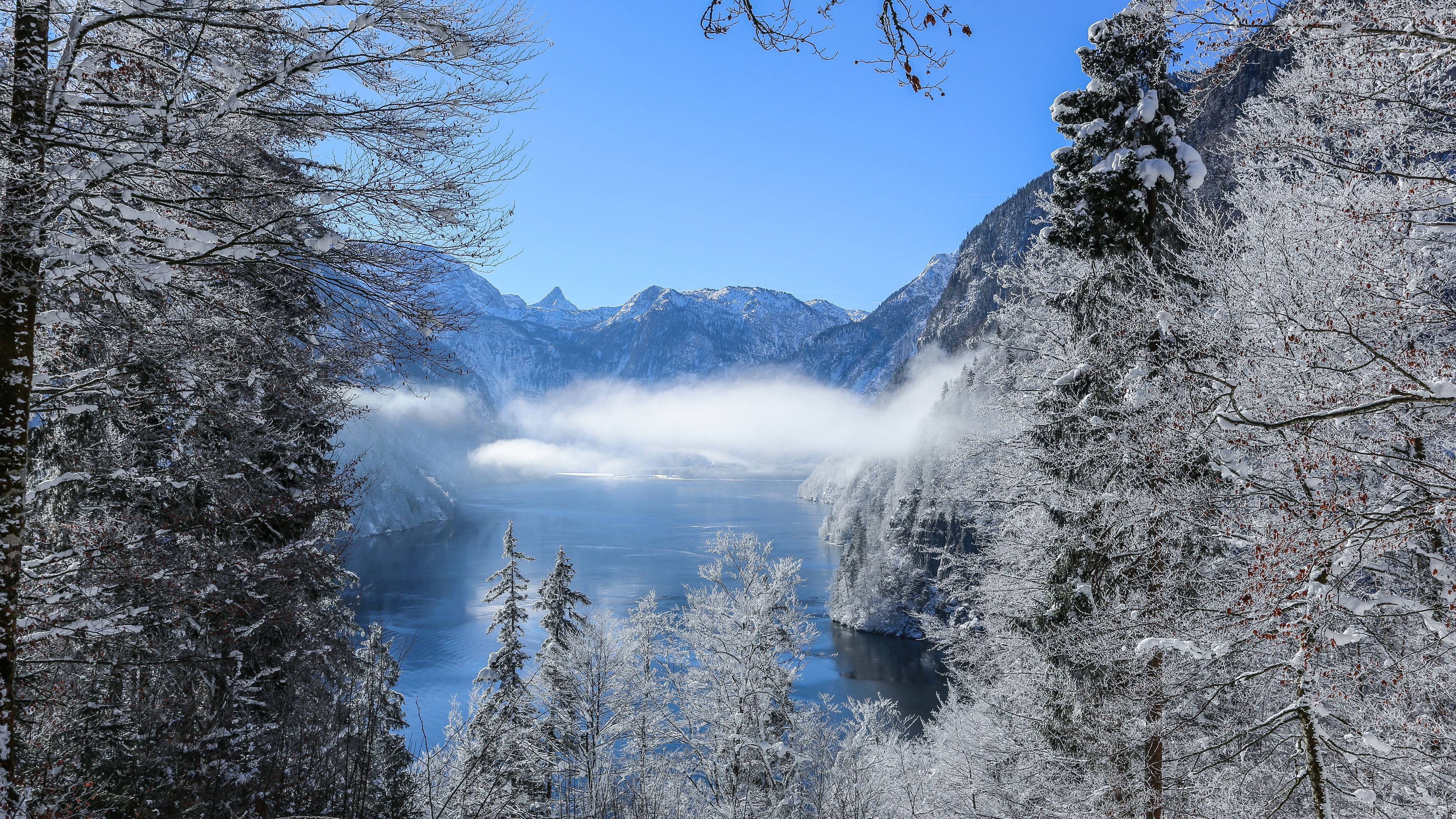 cold mountains range during winter 4k 1540135449