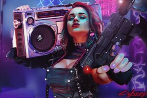 cyberpunk girl artwork 4k 1540751401