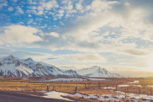 daylight risen sun snowy mountains road 4k 1540136351