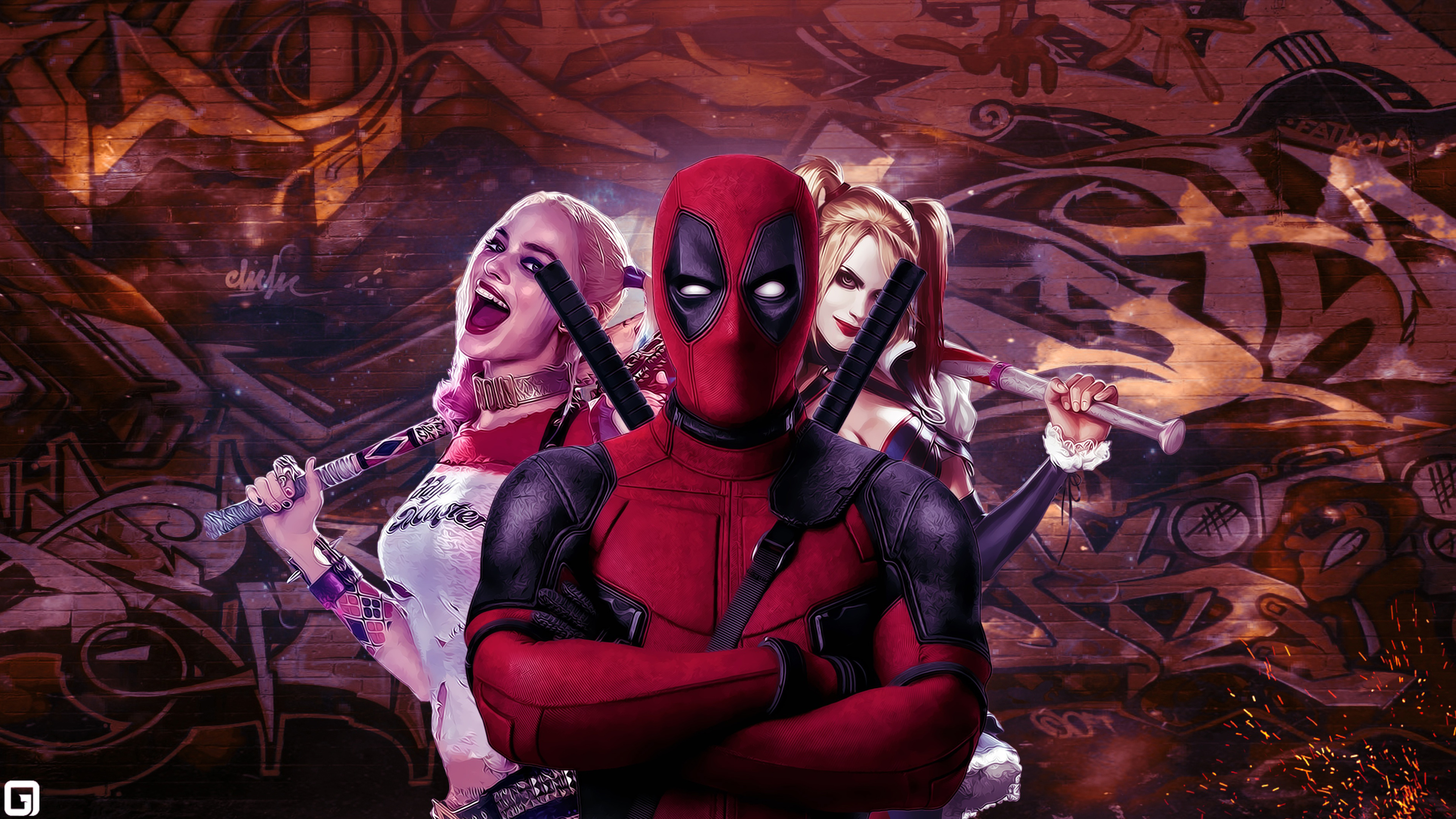 deadpool and harley quinn 4k 1540748868