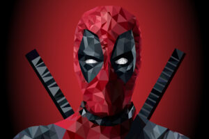 deadpool low poly art 4k 1540746465