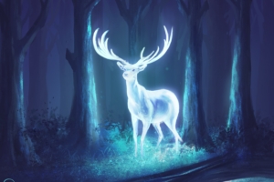 deer fantasy artwork 4k 1540751687