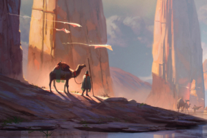 digital art camel desert 4k 1540755522