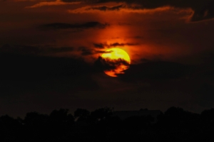 dusk backlit clouds silhouette sunset 4k 1540143356