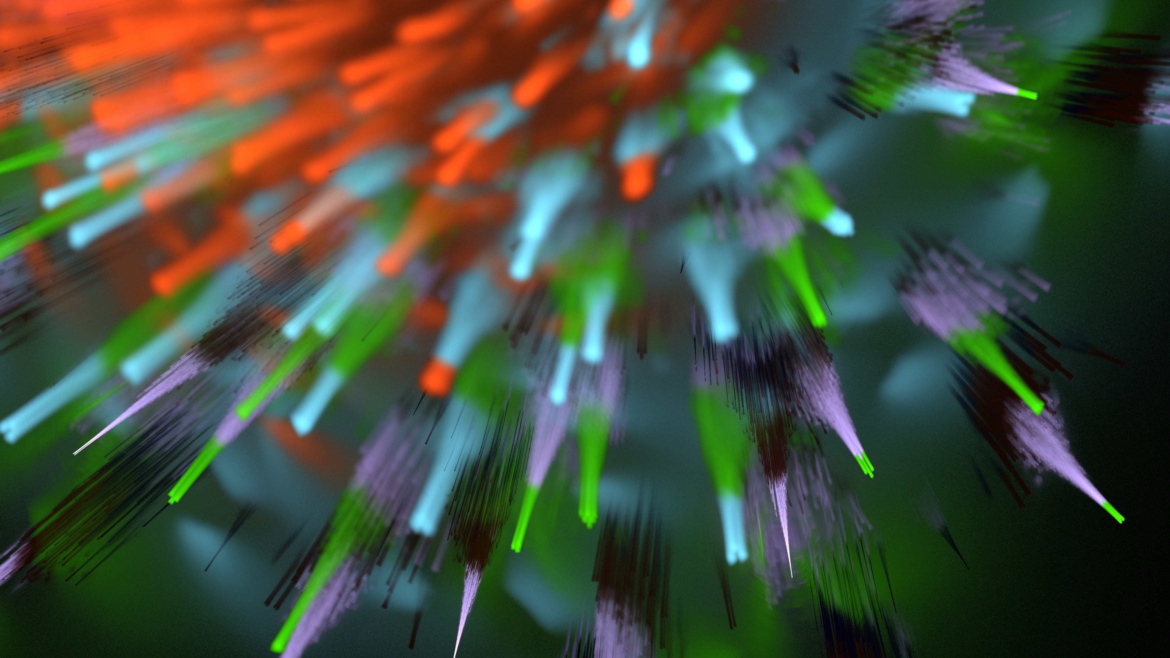 explosion rays fractal colorful 4k 1539369688