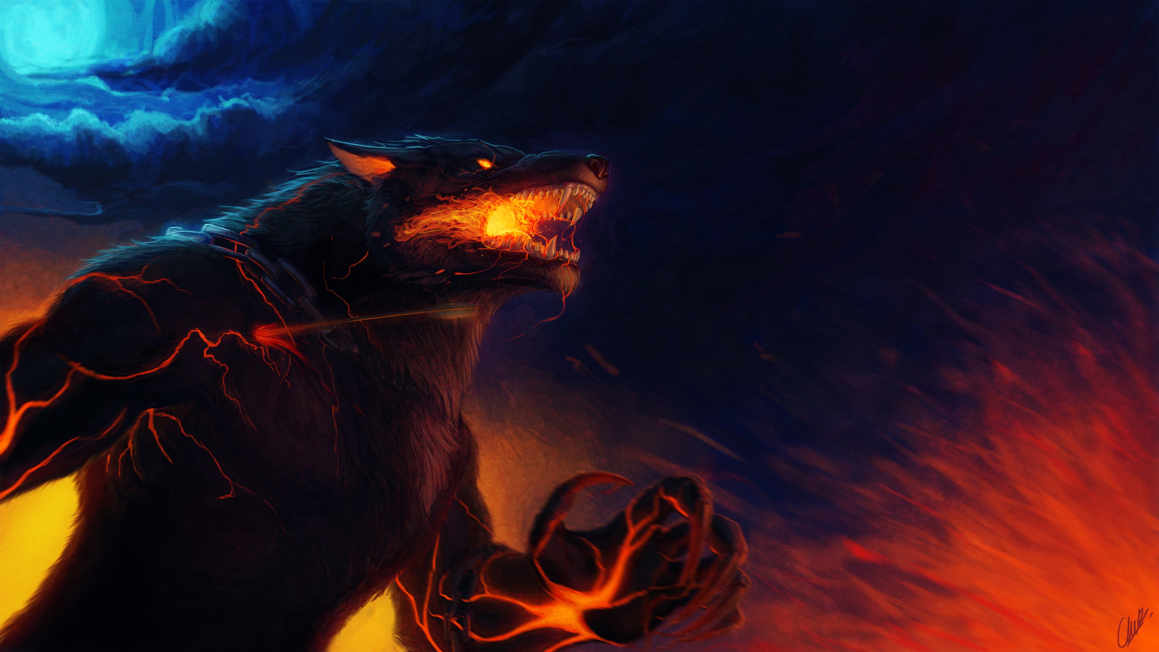 fenrir smite artwork 4k 1540751371