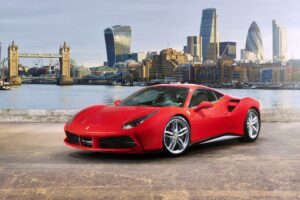 ferrari 488 gtb red side view 4k 1538934860