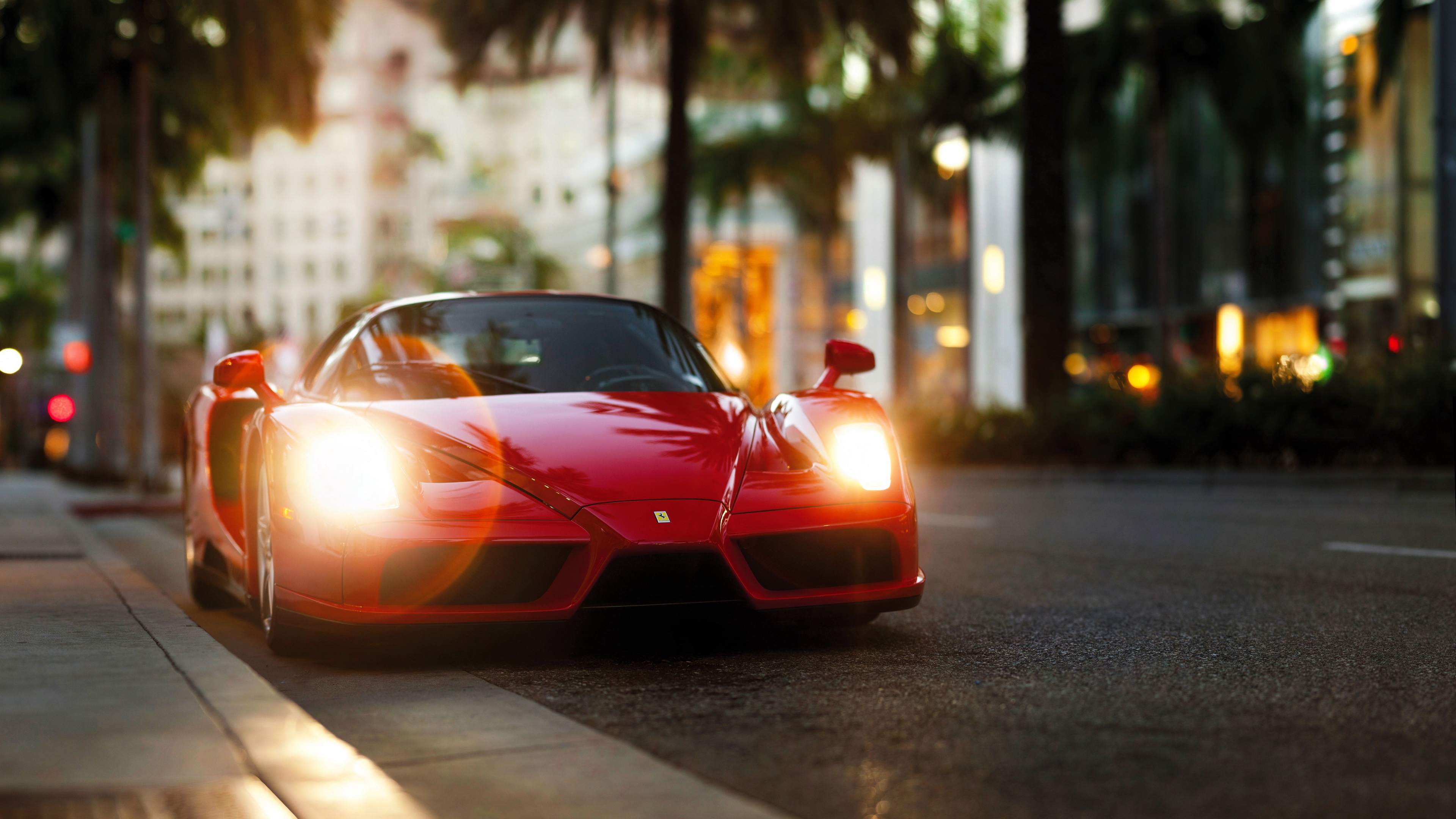 ferrari enzo red side view 4k 1538938606