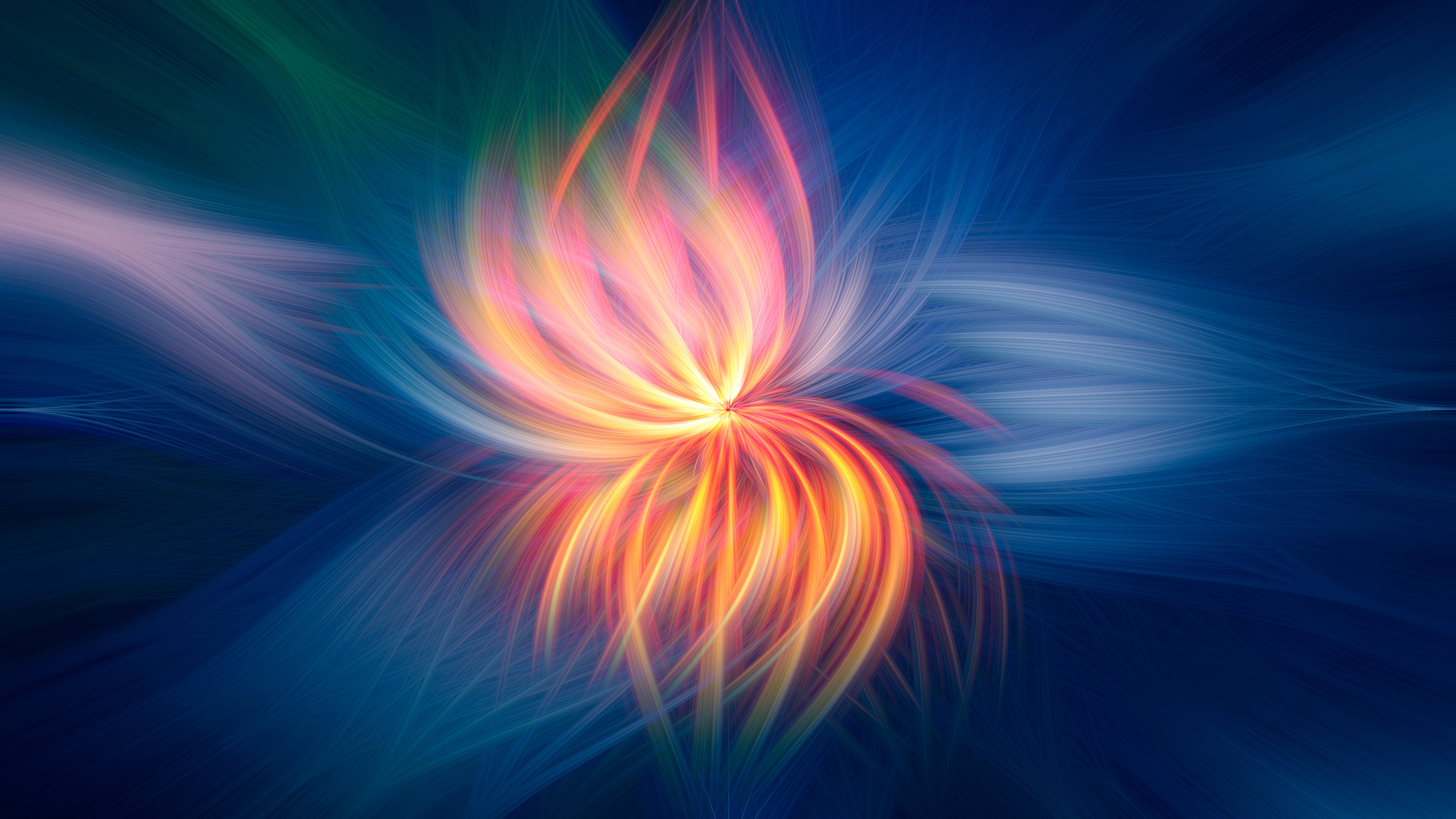 fireflower abstract 4k 1540749120