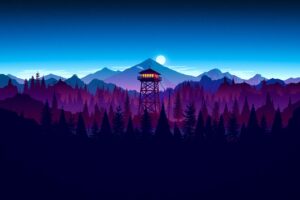 firewatch sunset artwork 4k 1540749118