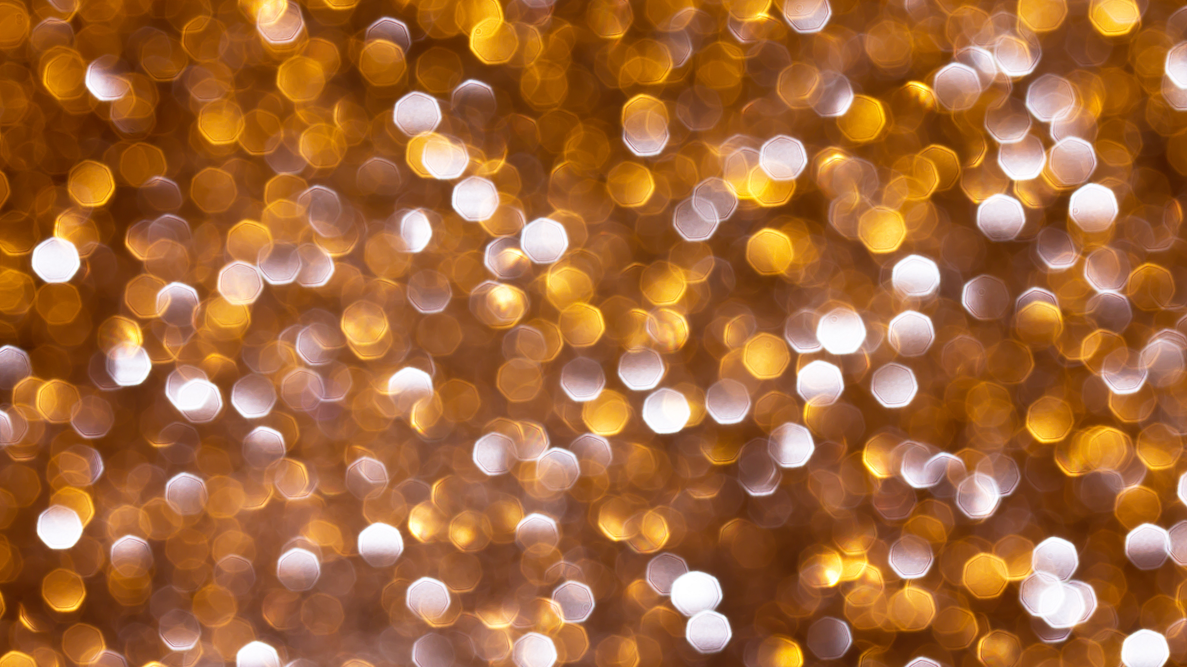 glare gold bokeh circles glitter 4k 1539370308