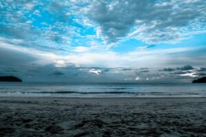 gray sand sea shore 4k 1540137248