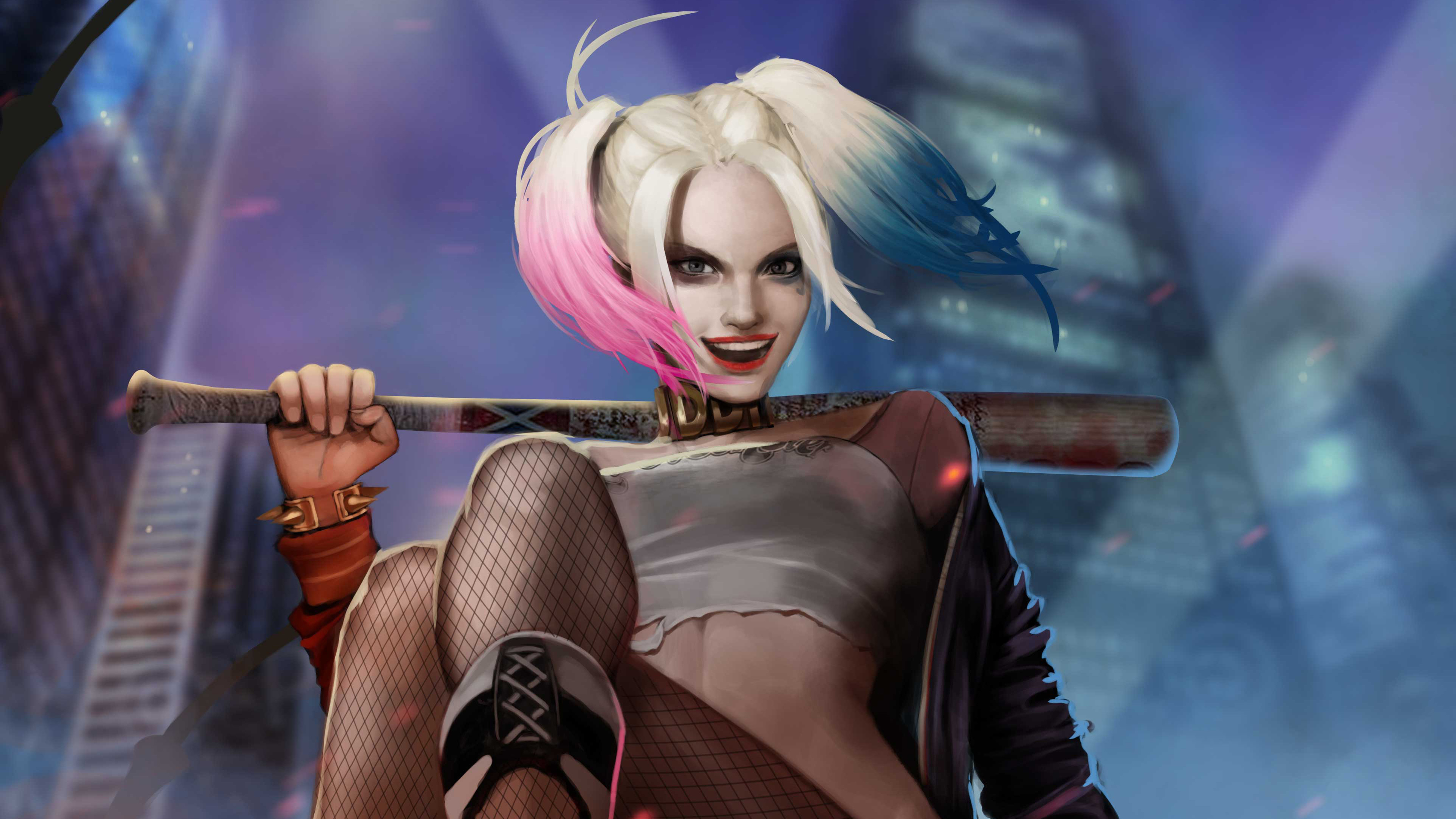 harley quinn artwork 4k 2018 1539452745