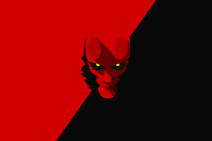 hellboy minimalism 4k 1539452814