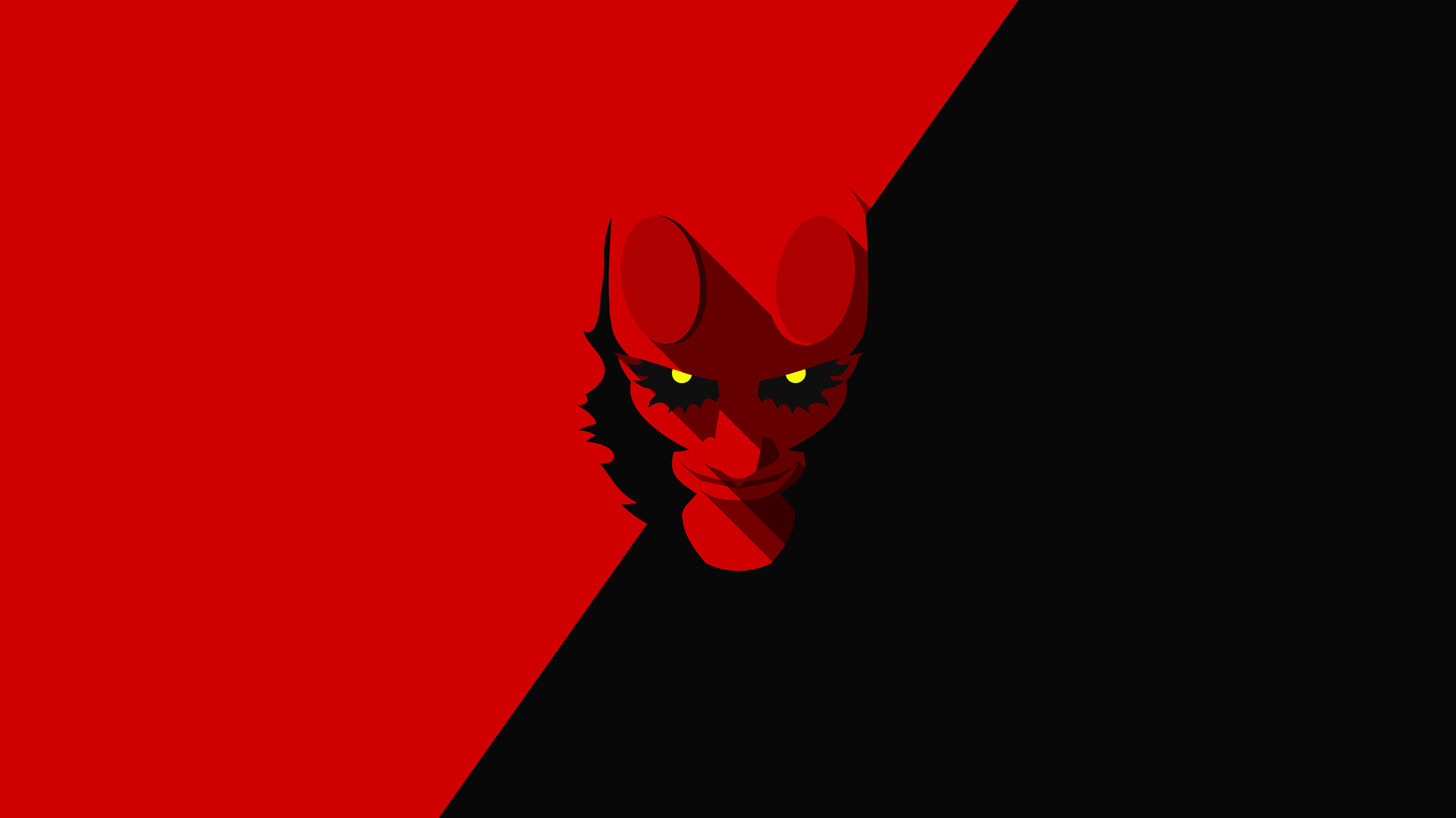 Wallpaper 4k Hellboy Minimalism 4k 4k Wallpapers Artwork Wallpapers