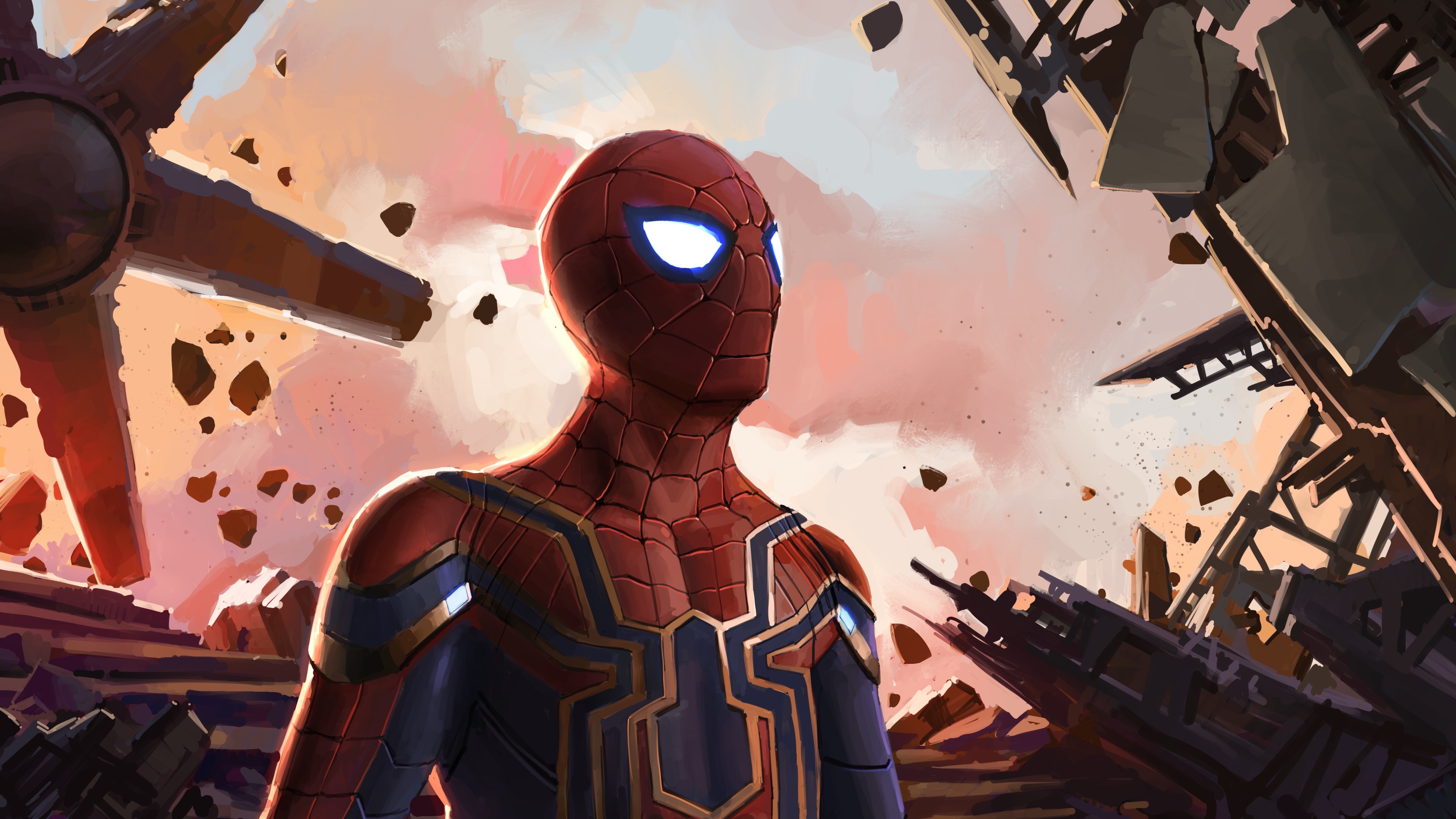 Wallpaper 4k Iron Spider Fan Art 4k 4k Wallpapers Artist Wallpapers