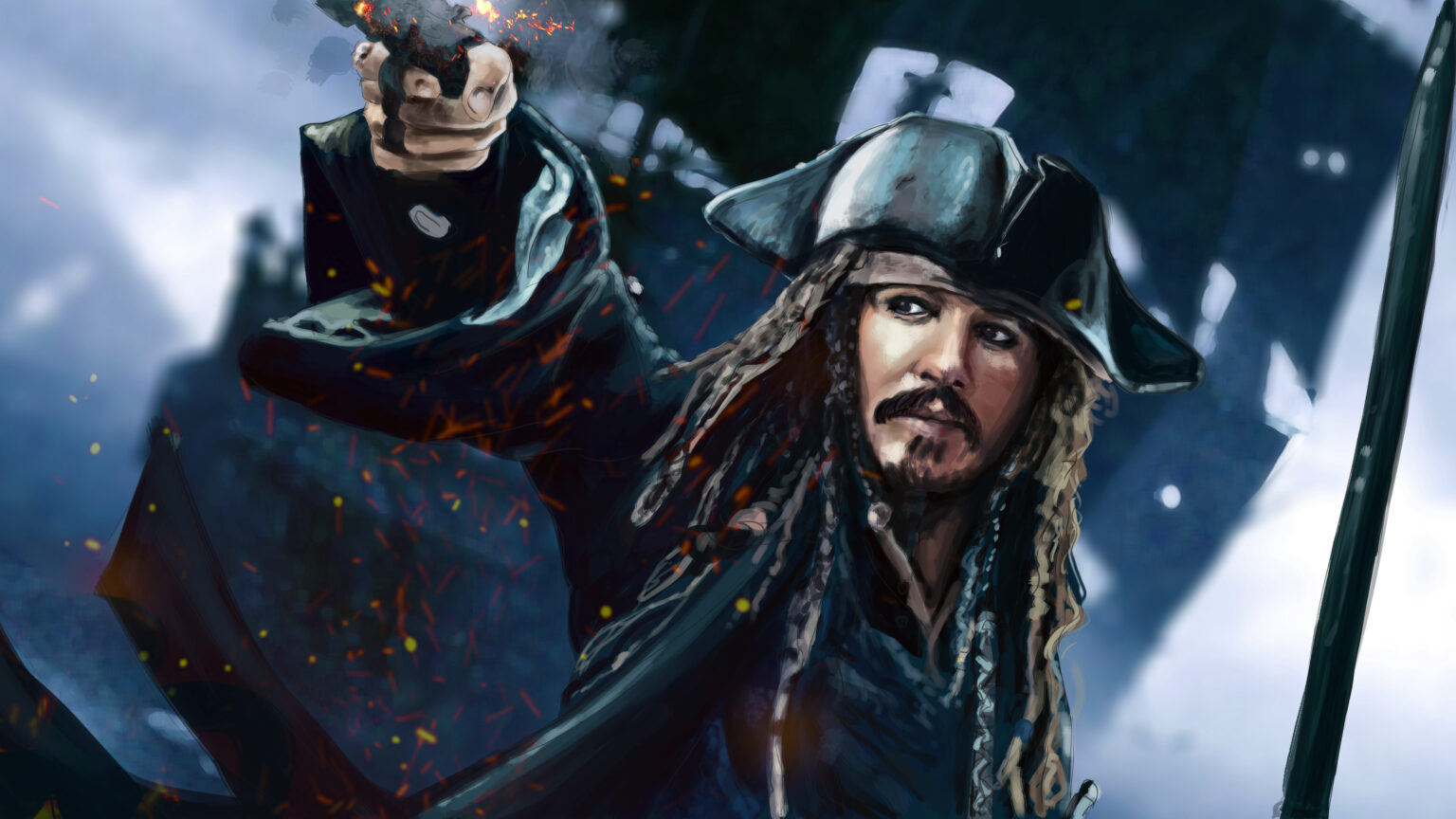 <b>Jack</b> <b>Sparrow</b> 4k Artwork 1.