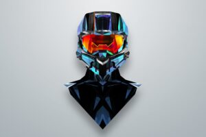 justin maller art line helmet 4k 1540748316