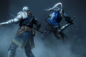 knight artorias squaring off against another knight 4k 1540755163