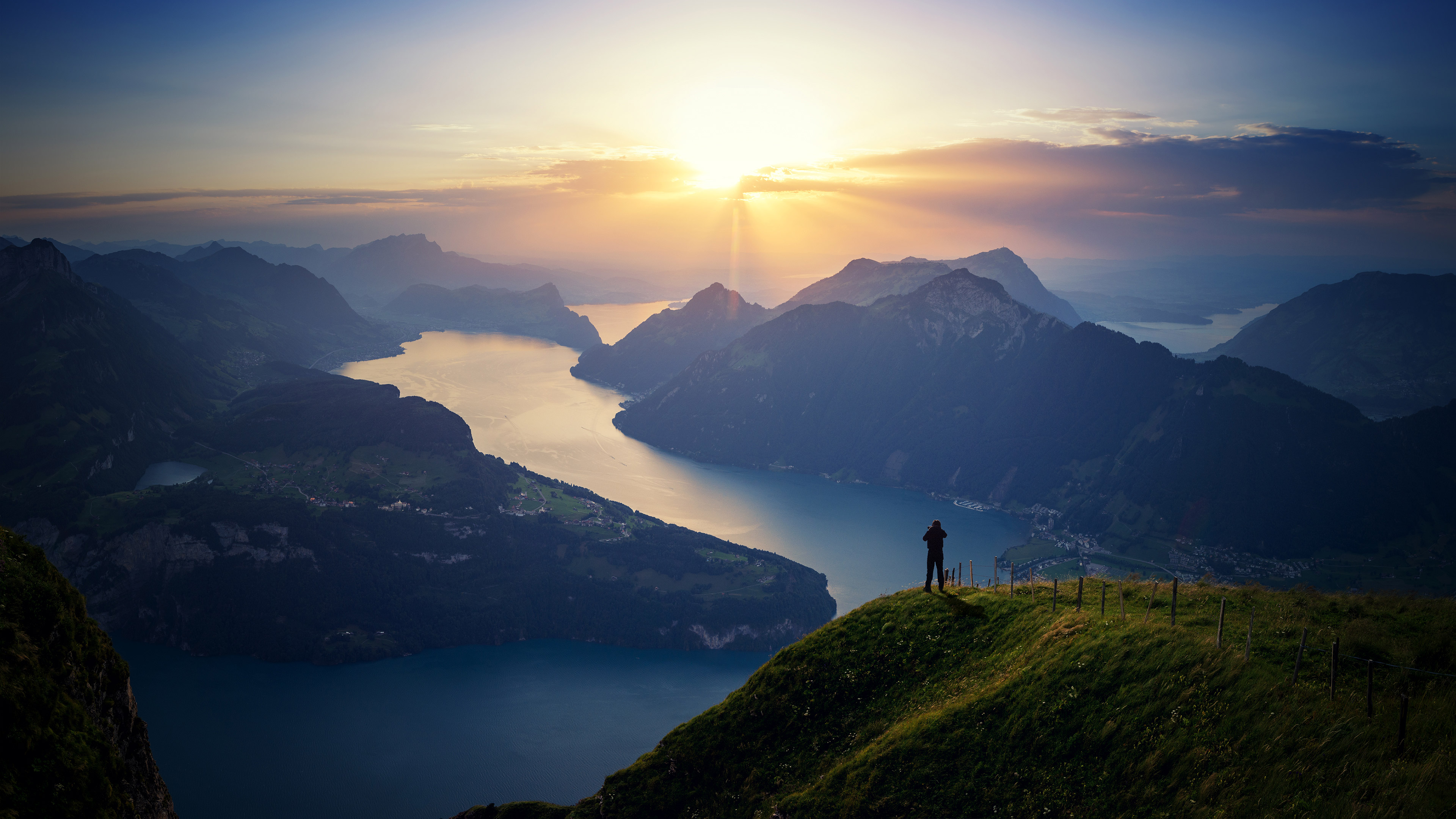 lake lucern landscape mountains 4k 1540133138