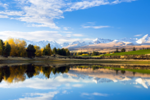 lake mountain reflection 4k 1540133285