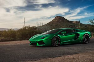 lamborghini aventador green 4k 1539104783