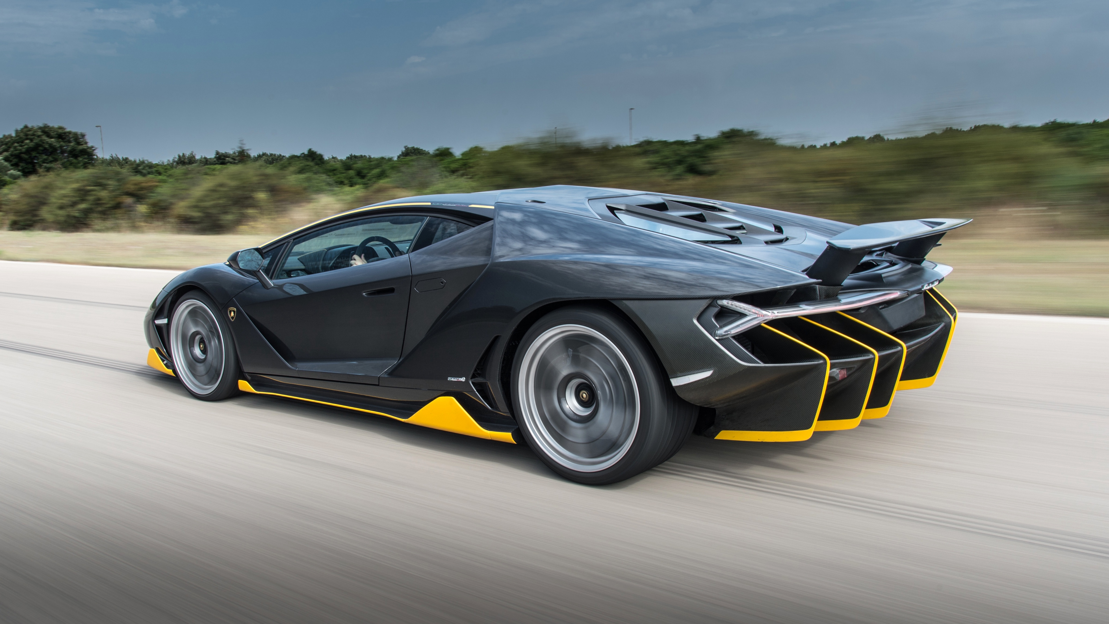 Wallpaper 4k Lamborghini Centenario Side View Speed 4k Centenario