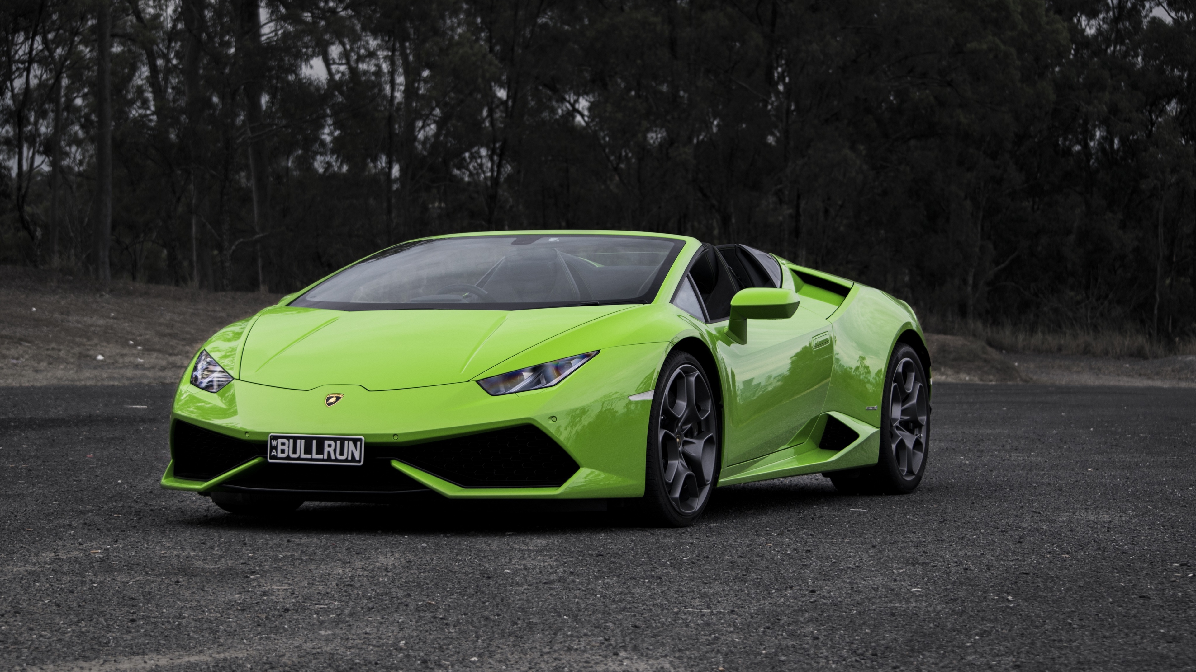 lamborghini huracan lp610 4 green side view 4k 1538935377