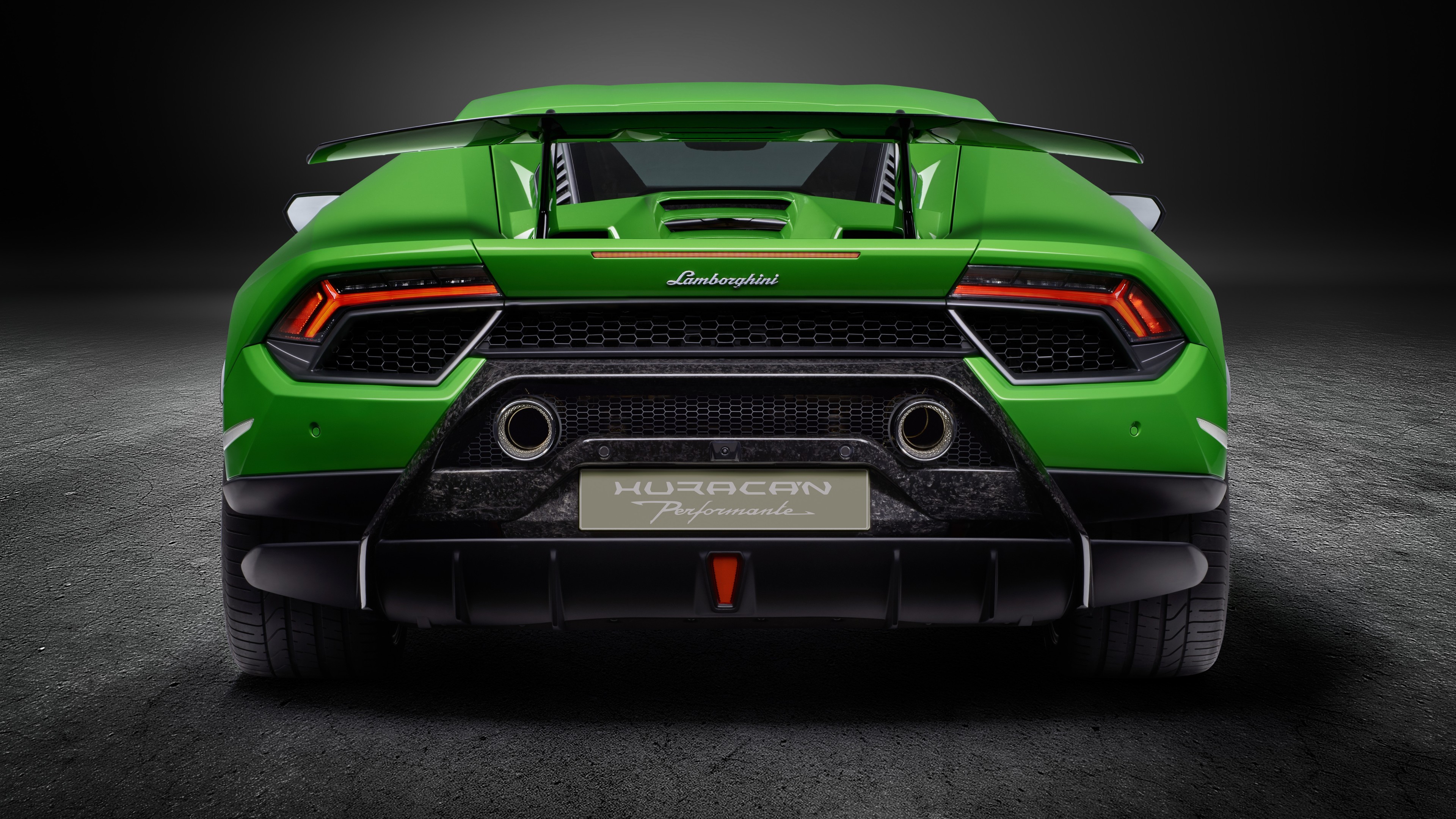 Lamborghini Huracan Performante 2019 Rear View