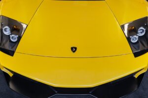 lamborghini murcielago hood yellow 4k 1538934695