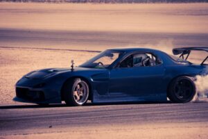 mazda rx 7 blue cars speed 4k 1538937549