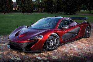 mclaren p1 red sports car side view 4k 1538935232