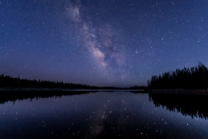 milkway lake water reflection stars 4k 1540142894