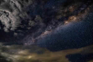 milky way astronomy constellations storm clouds stars 5k 1540143358