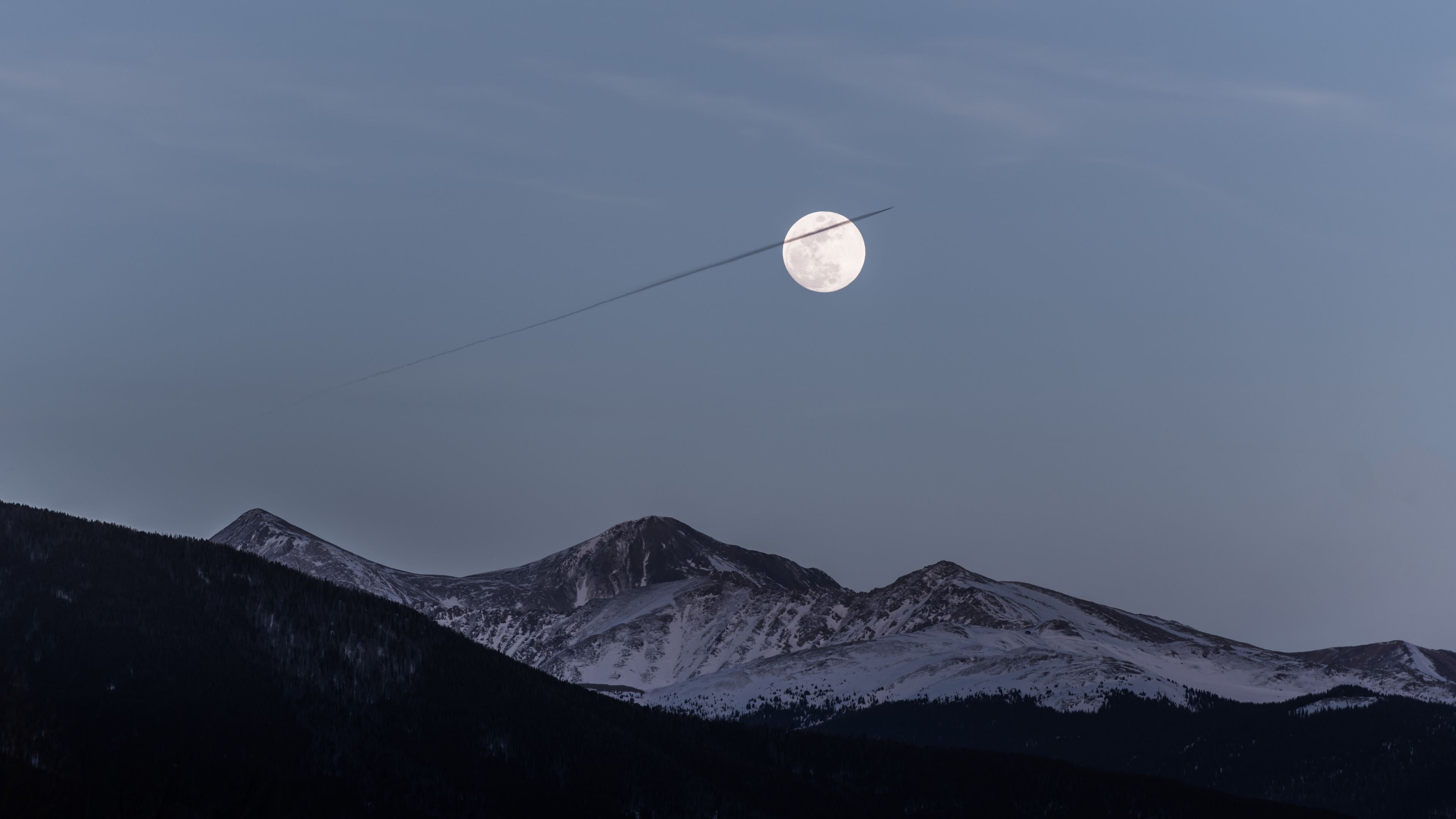 moon over snowy mountains 4k 1540133682