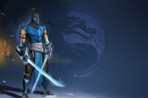 mortal kombat sub zero swords art 4k 1538944994