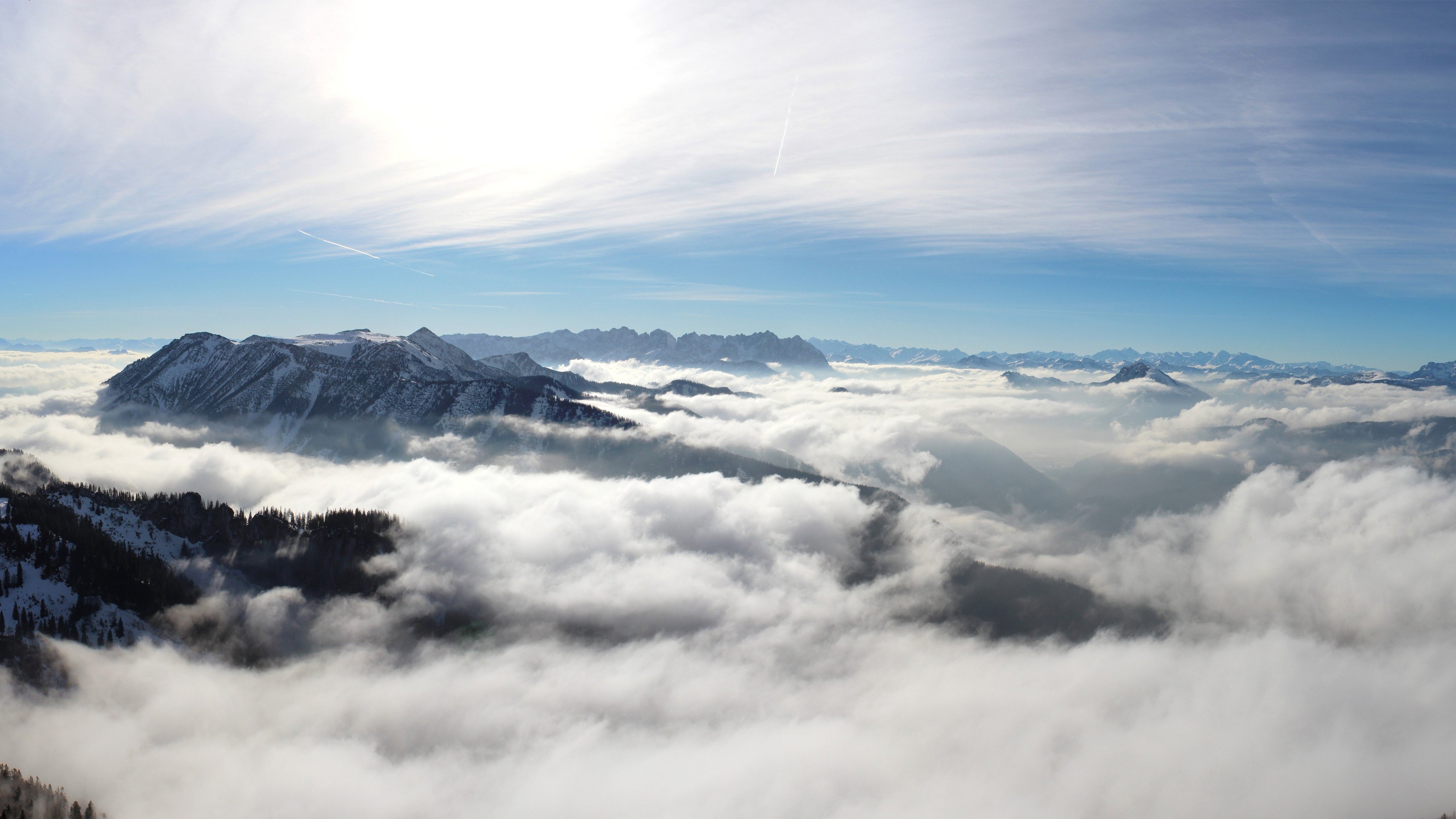 mountains cloudy 4k 1540131537