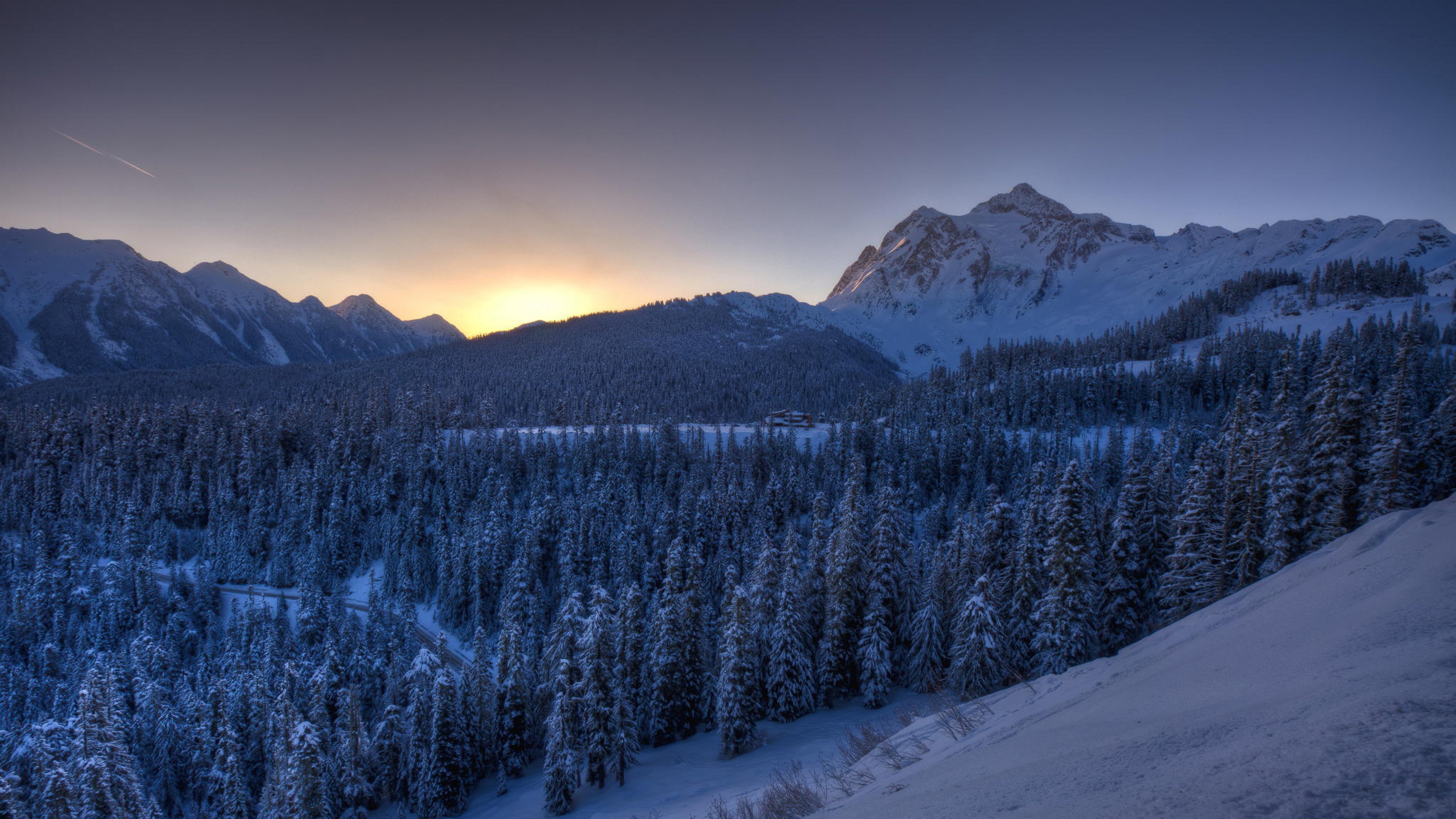 mountains winter snow 4k 1540131089