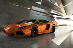 orange lamborghini 5k 1539112494