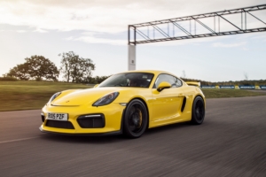 porsche cayman gt4 yellow side view 4k 1538935304