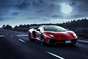 red lamborghini aventador moon night 1539111987