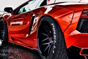 red lamborghini aventador rear 1539112053