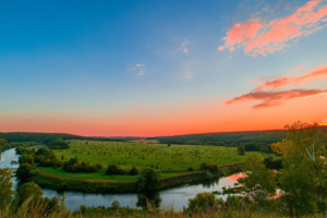 red sunset in hilly banks 4k 1540132003