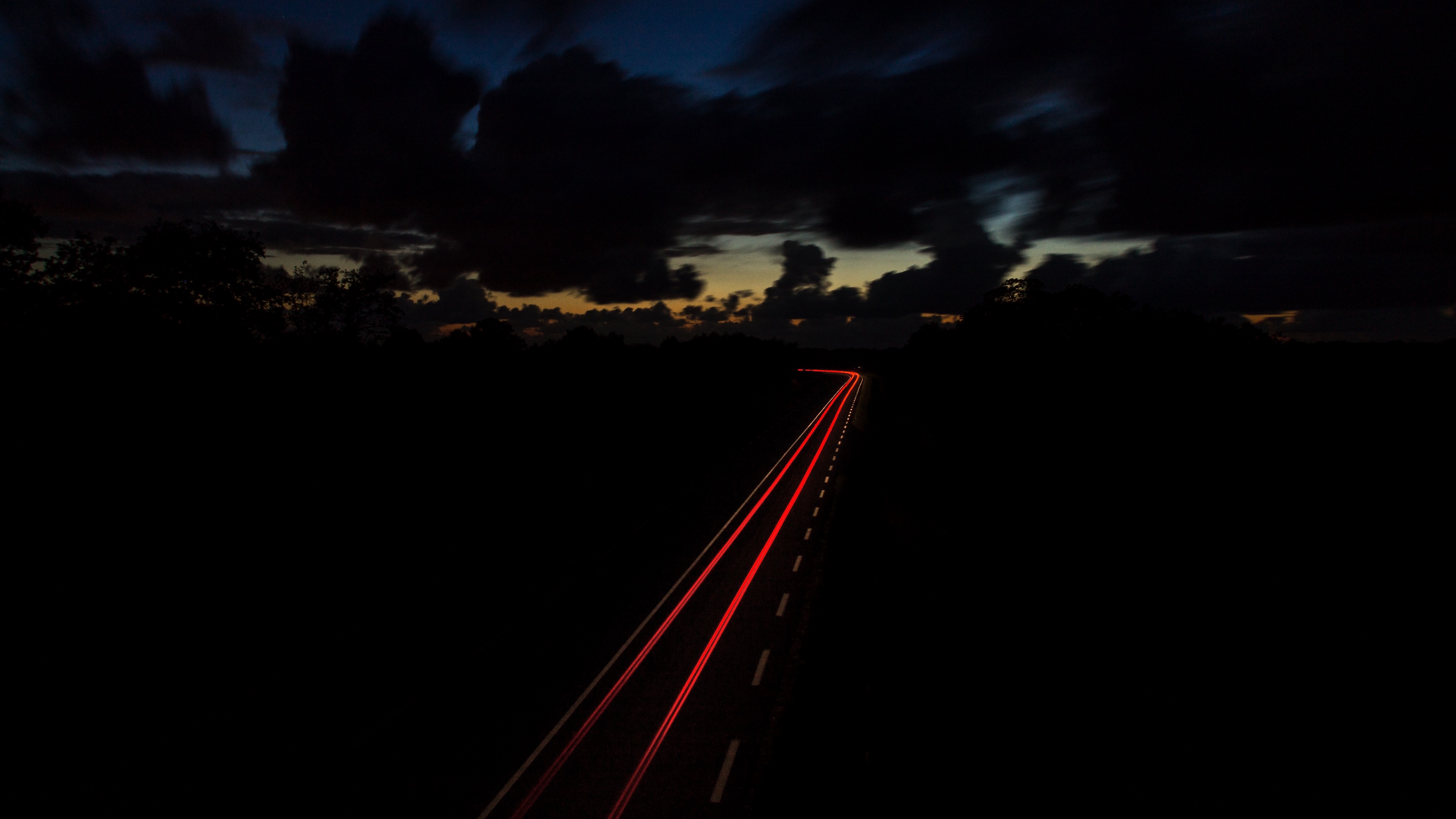 road night turn sky 4k 1540574492