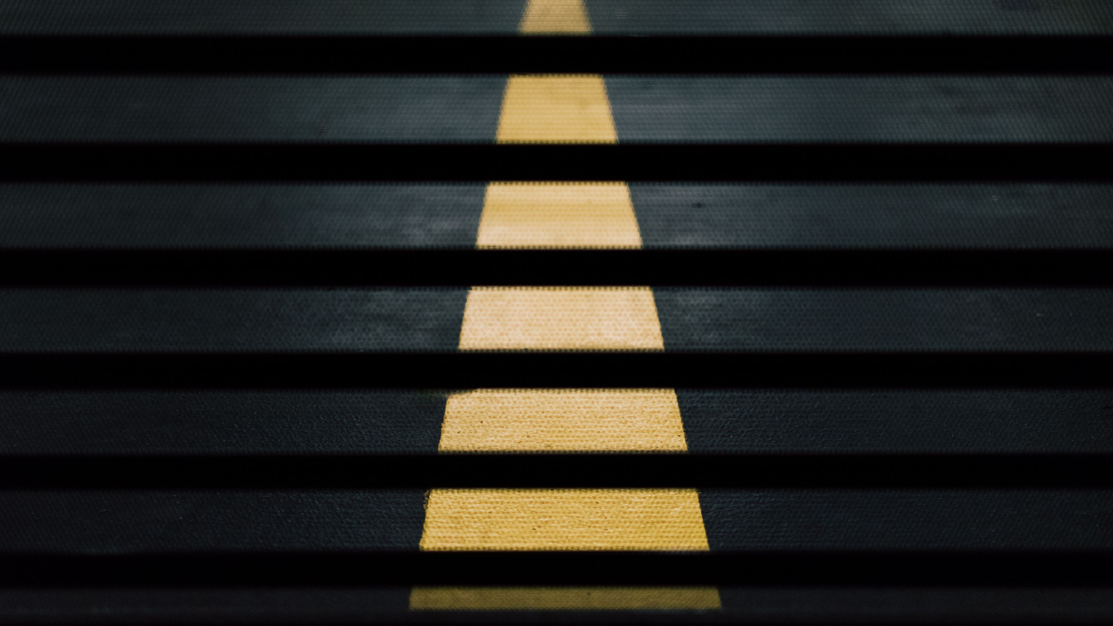 road street crossing yellow lines abstract 5k 1539371297