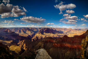 sky clouds mountains canyon 4k 1540144564