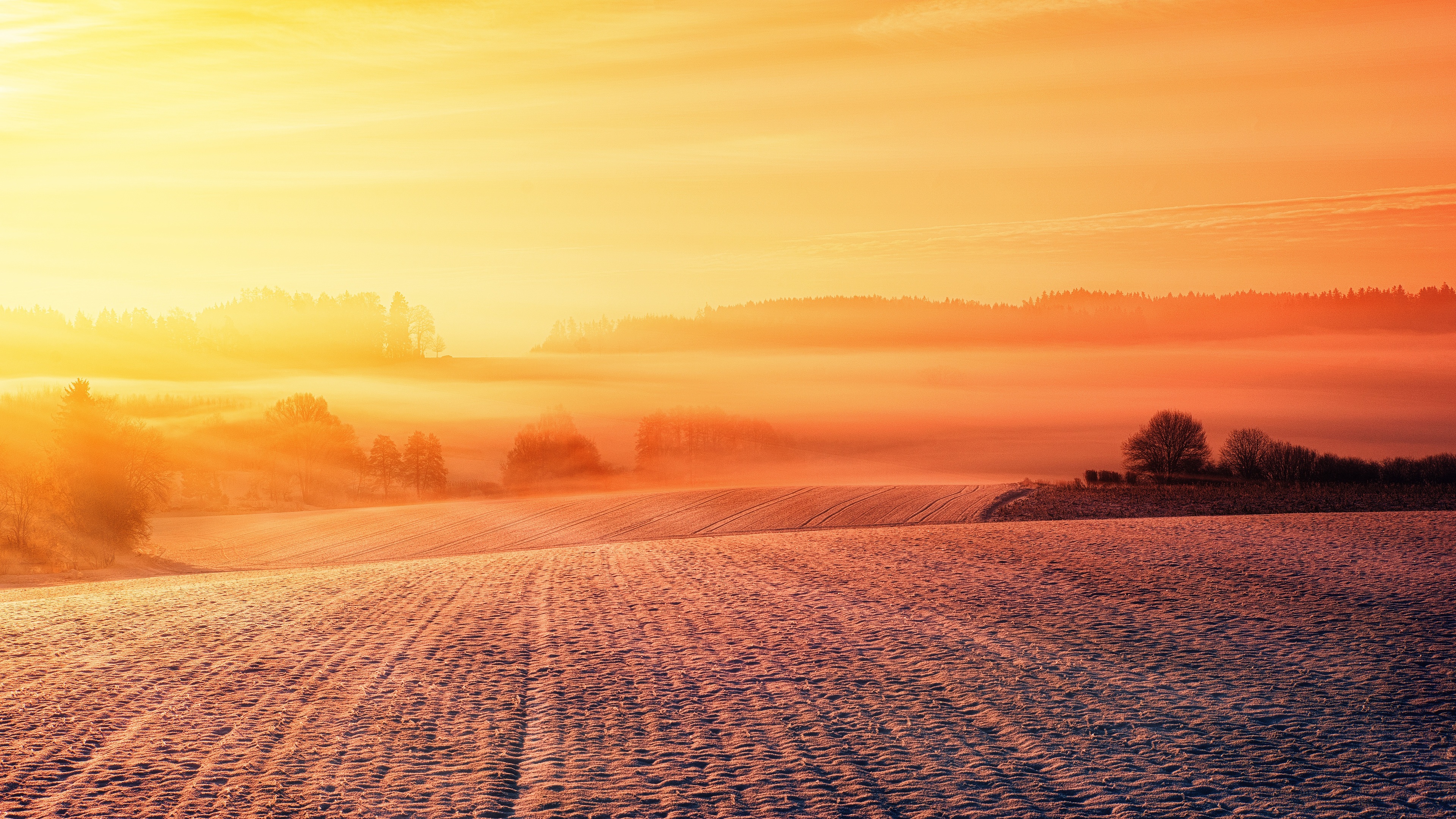 snow field 4k 1540142357