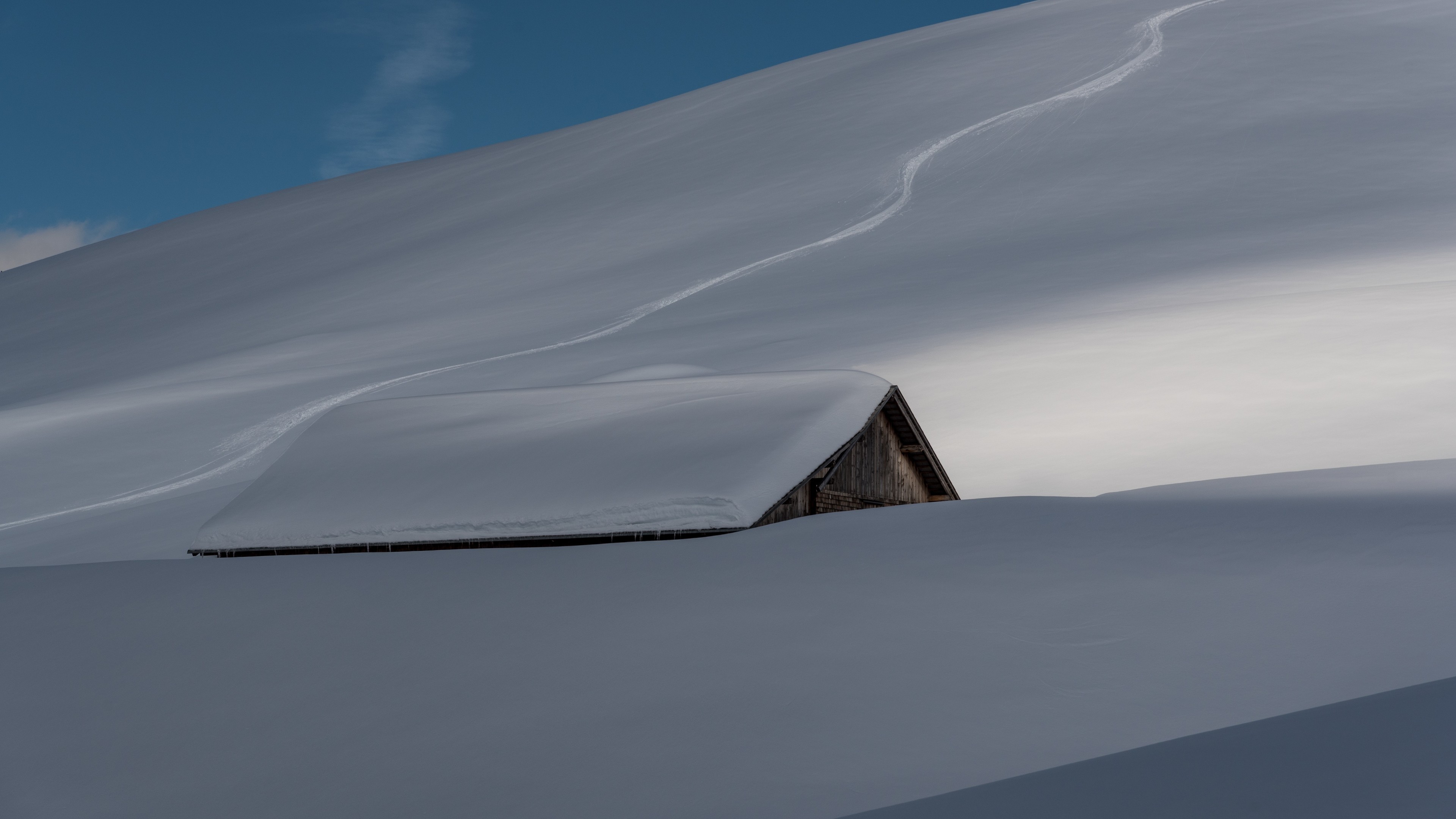 snow hut 4k 1540131520